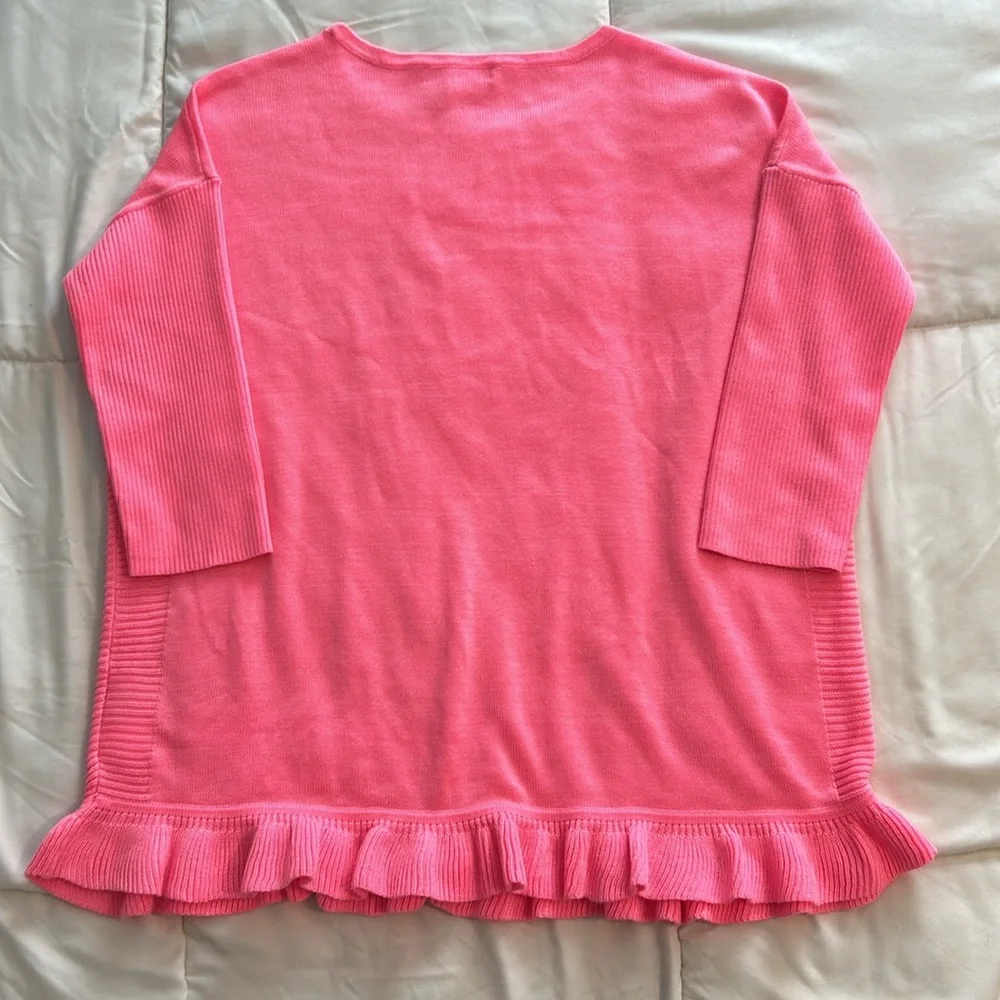 Girls Lilly Pulitzer Hot Pink Sweater - Size XL - Picture 6 of 7